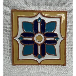 Aramark Hearst Castle Deco Handpainted Glazed 6X6 Tile
